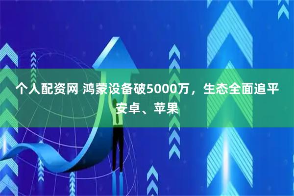 个人配资网 鸿蒙设备破5000万,生态全面追平安卓、苹果